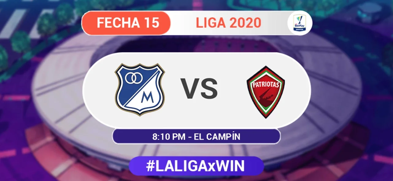 Millonarios vs. Patriotas, duelo de la fecha 15 de la Liga