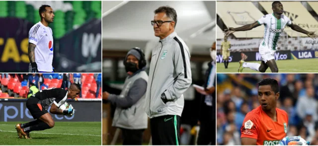 Los 4 jugadores y el técnico que han pasado por Millonarios y Nacional. / Fotos: VizzorImage