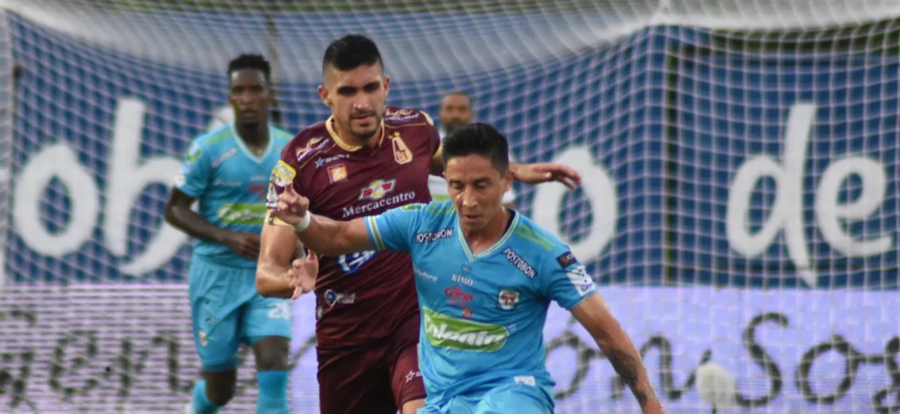 Jaguares y Tolima empataron 1-1 en Montería. / Foto: VizzorImage - Andrés Felipe López