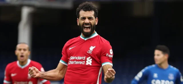 Salah sumó 100 goles en 159 partidos / AFP