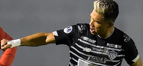 Teófilo Gutiérrez marcó el único gol del partido. / Foto: AFP