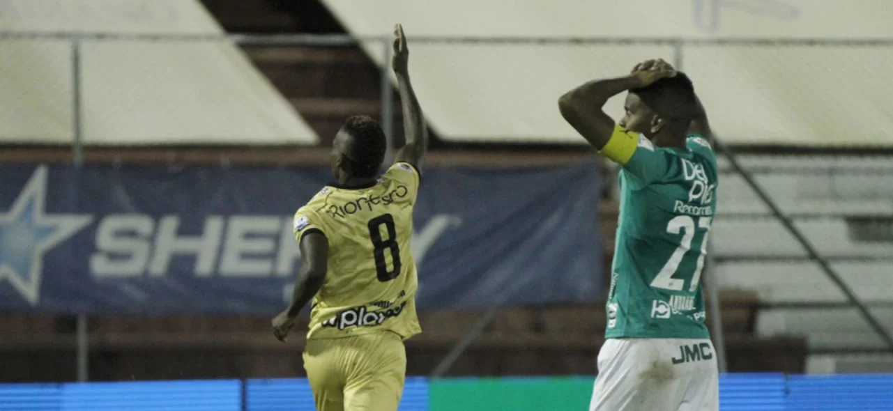 Jader Obrian marcó en el triunfo 4-1 frente a Cali. / Foto: VizzorImage - Juan Augusto Cardon