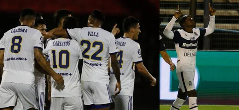 Boca Juniors ganó 2-0 con goles de Tévez y López. / Fotos: Boca y AFP