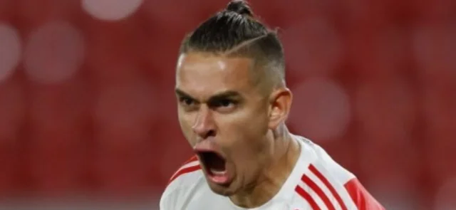 Rafael Santos Borré, delantero de River Plate/ AFP