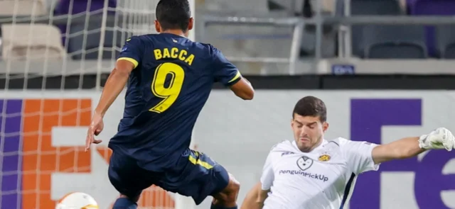 Carlos Bacca dio asistencia a Álex Baena en el empate de Villarreal. / Foto: AFP