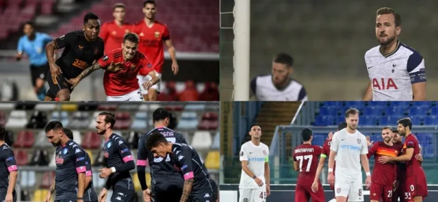 Postales de la jornada en la Europa League/ AFP