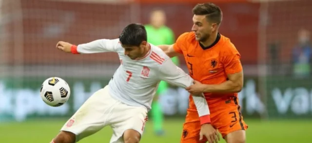 Álvaro Morata fue titular en España/ AFP