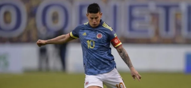 James Rodríguez, figura de la Selección Colombia/ AFP