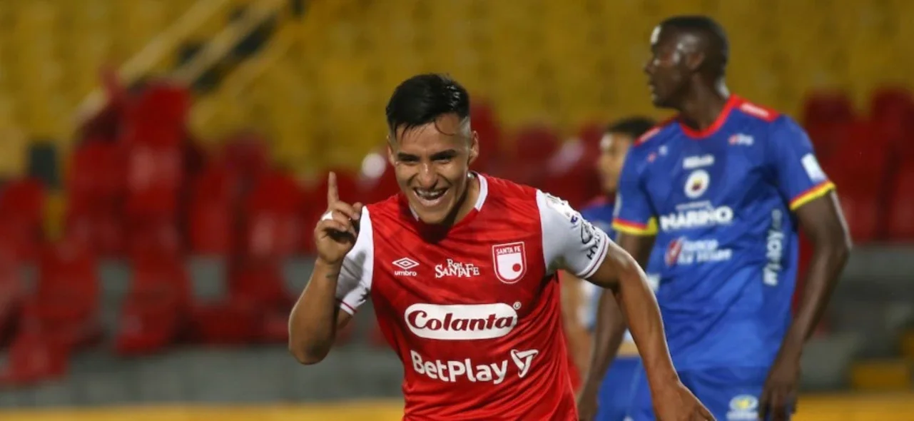 Jhon Velásquez, figura de Santa Fe/ VizzorImage - Daniel Garzón