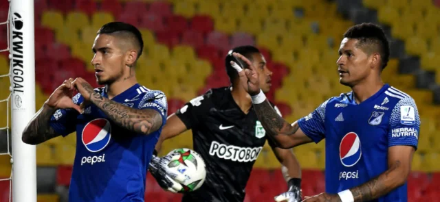 Del Valle, Arango y Rodríguez sería el tridente de ataque de Millonarios/ VizzorImage - Luis Ramírez