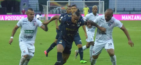 Once Caldas empató 1-1 frente a Deportivo Cali. / Foto: VizzorImage- Pablo Bohórquez