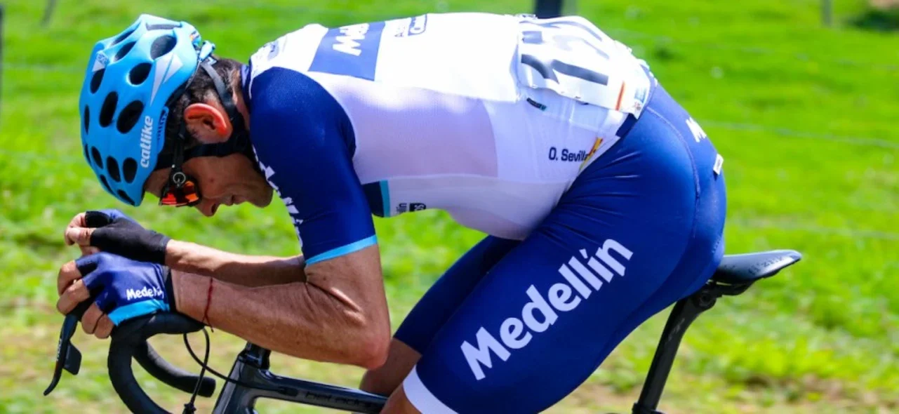 Óscar Sevilla, ganador de la etapa 7 de la Vuelta a Colombia. / Foto: VizzorImage - Anderson Bonilla