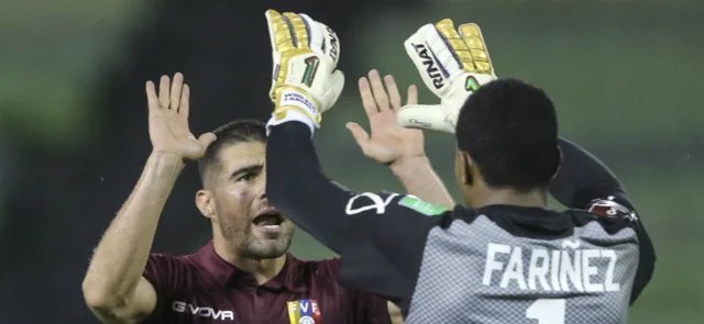 Venezuela celebra la victoria sobre Chile / Foto AFP