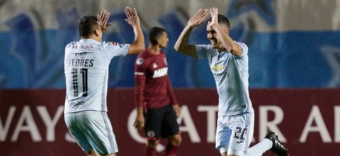 Luis Haquín marcó el gol del triunfo / AFP