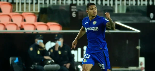 Cucho Hernández celebra su gol ante Getafe / Foto AFP
