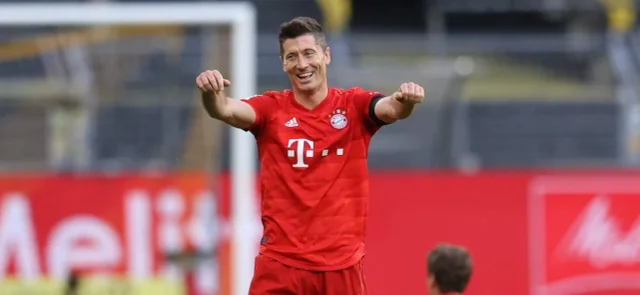 Lewandowski y su poder goleador / AFP