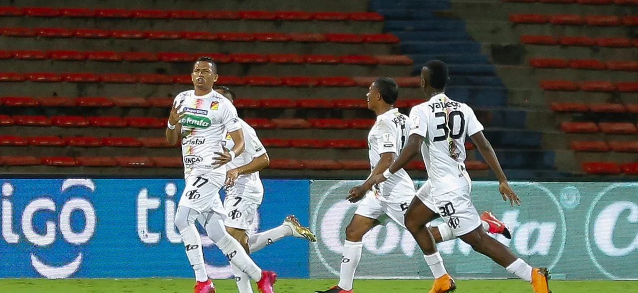 Pereira celebró en el Atanasio | Foto: VizzorImage / Donaldo Zuluaga