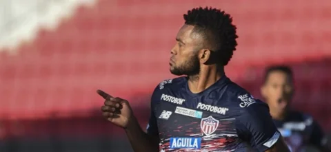 Miguel Borja anotó en el primer minuto/ AFP