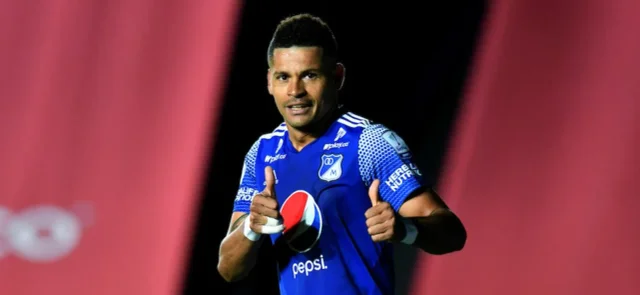 Ayron Del Valle marcó el gol más rápido en la historia de Millonarios. / Foto: VizzorImage - Nelson Ríos