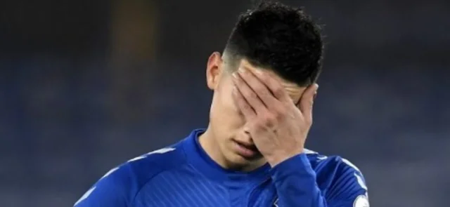 James Rodríguez, jugador colombiano de Everton/ AFP