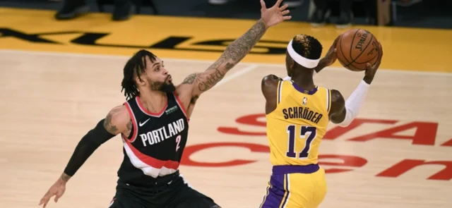 LA Lakers 107-115 Trail Blazers. / Foto: AFP