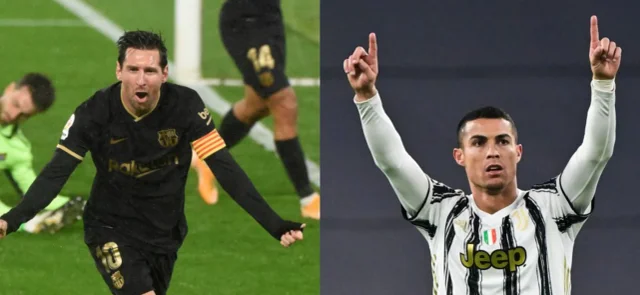 Messi ha marcado 118 goles y Cristiano ha celebrado en 132 oportunidades. / Fotos: AFP