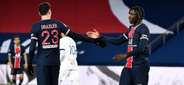 PSG celebra su victoria ante Rancing de Estrasburgo / Foto AFP