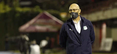 declaraciones de Alfredo Arias luego de lograr la clasificación frente a Millonarios / VizzorImage/ Juan Augusto Cardona