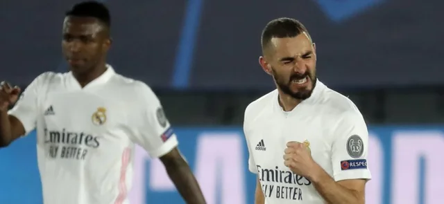 Benzema se reportó con doblete / AFP