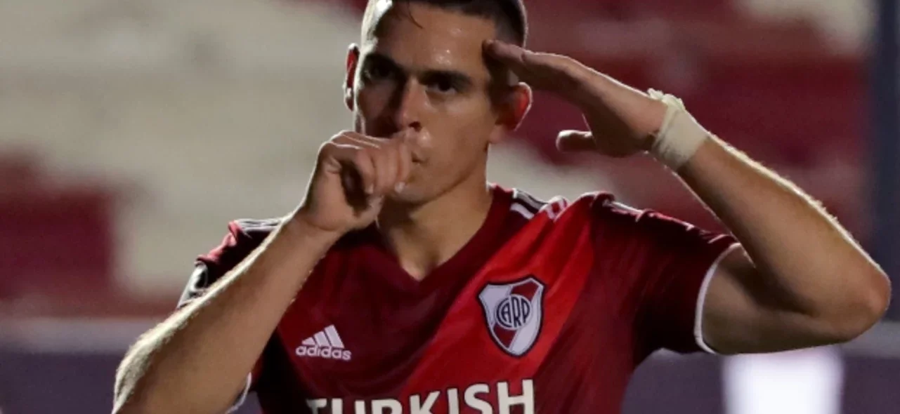 Borré brilló con un triplete / AFP