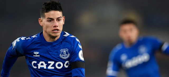 James se perdió los últimos 5 partidos de Everton. / Foto: AFP