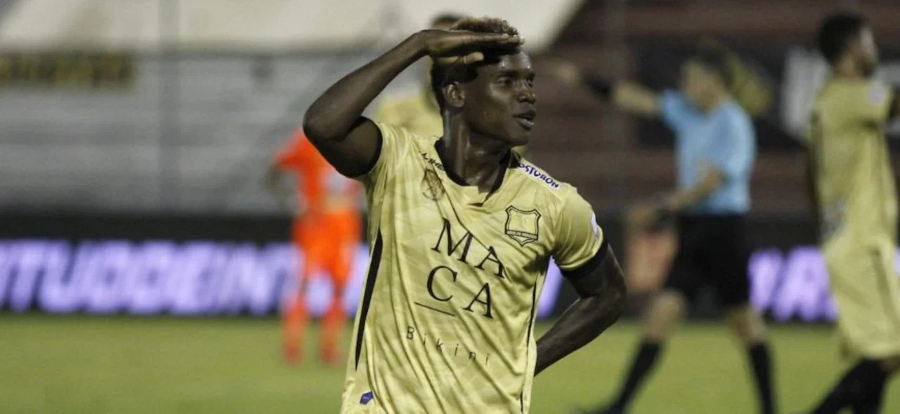 Obrian terminó entre los goleadores de la Liga | Foto: VizzorImage / Juan Augusto Cardona