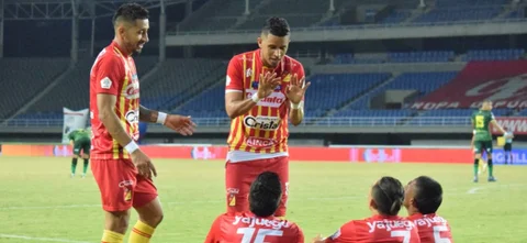 Pereira celebra la clasificación a la final de la Liguilla BetPlay / Foto VizzorImage