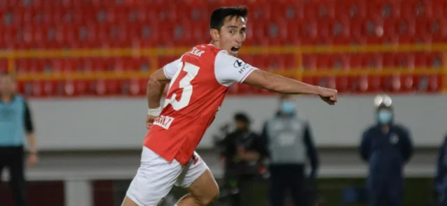Fabian Sambueza celebra el gol en la final ante América / Foto VizzorImage