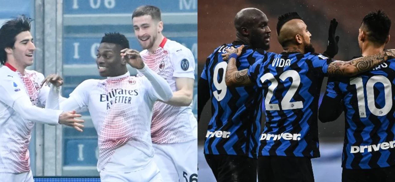 Milán e Inter se mantienen en la zona alta de la tabla / Fotos AFP