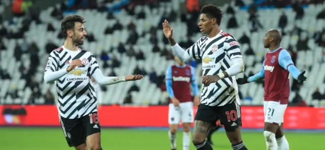 United celebró en su visita a West Ham / AFP