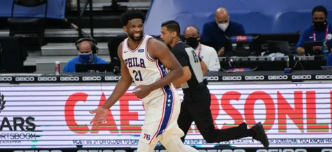 Joel Embiid anotó 38 puntos en la victoria de Filadelfia 76ers. / Foto: AFP