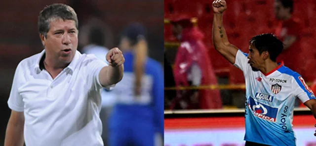 Hernán Darío Gómez, Técnico de Medellín / VizzorImage / Luis Benavides y Fabián Sambueza, jugador de Junior VizzorImage / Luis Ramírez