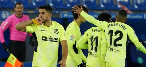 Luis Suárez marcó en la victoria 1-2 de Atlético de Madrid. / Foto: AFP