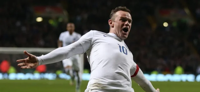 Rooney celebrando un gol en 2014/ Foto AFP