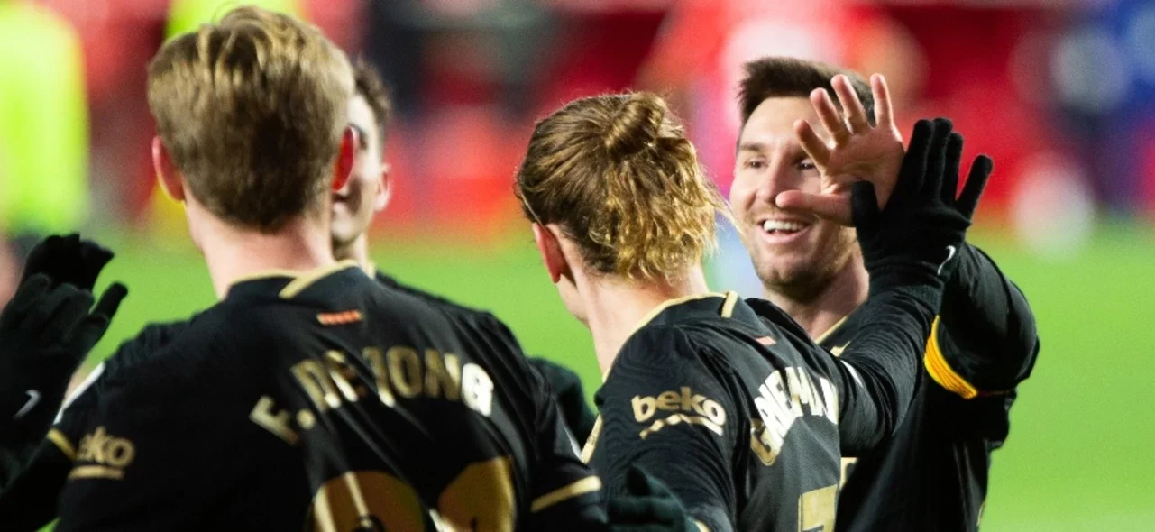 Barcelona celebra su octavo partido sin perder / Foto AFP