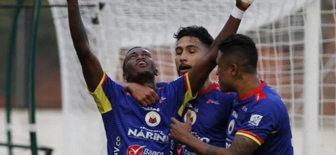 Arlex Hurtado marcó el gol del triunfo de Pasto. / Foto: Juan Augusto Cardona