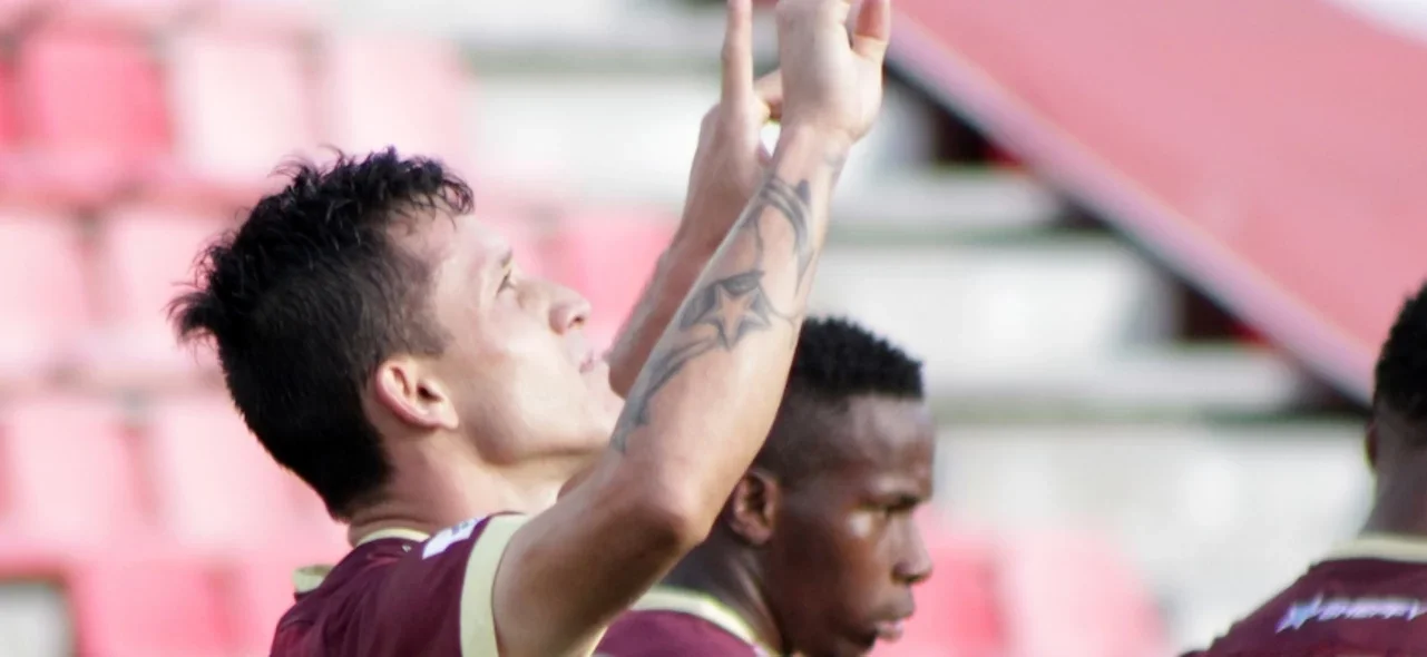 Gustavo Ramírez marcó el único gol del partido. / Foto: VizzorImage - Juan Torres