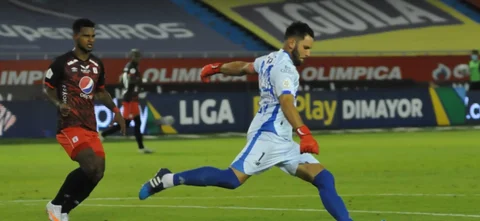 Viera, figura de la victoria de Junior sobre América / Foto VizzorImage