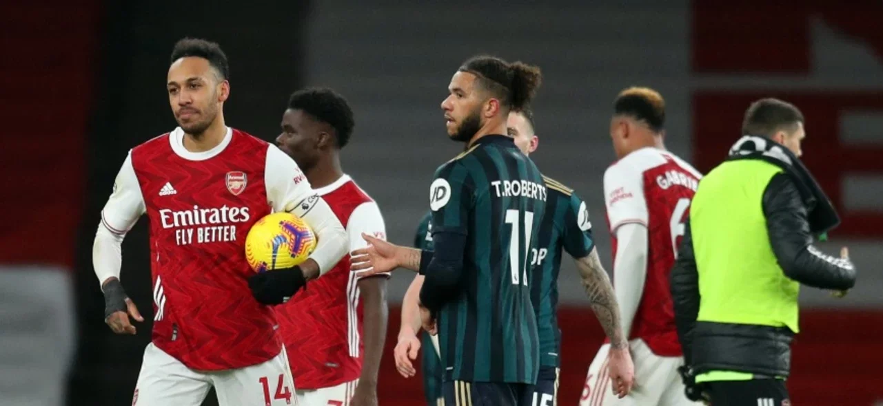 Arsenal celebra su triunfo ante Leeds / Foto AFP