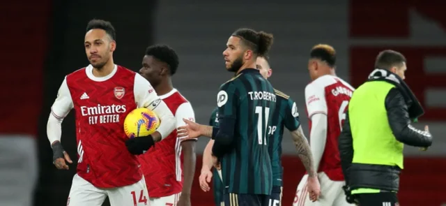 Arsenal celebra su triunfo ante Leeds / Foto AFP