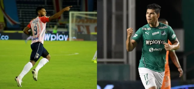 Miguel Ángel Borja y Jorge Arias figuran en las convocatorias de Junior y Cali. / Fotos: VizzorImage.