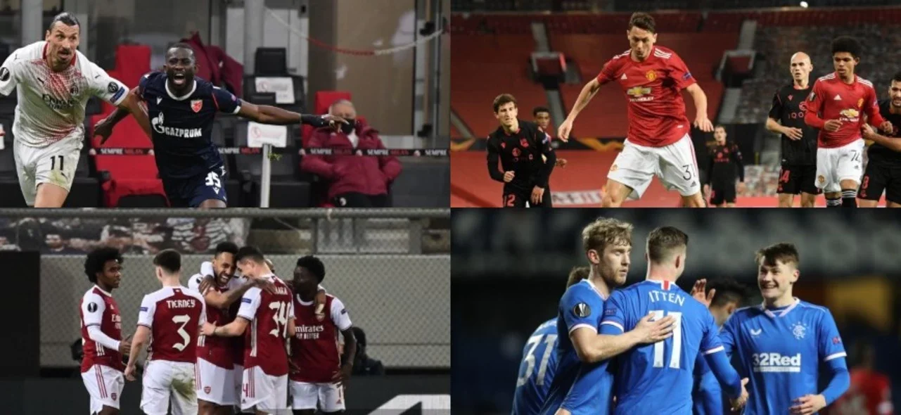 Postales de los 16vos de la Europa League/ AFP