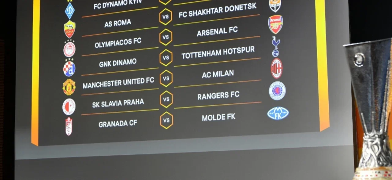 Sorteo de los octavos de final en la Europa League. / Foto: AFP