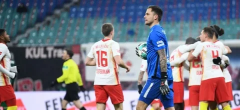 Leipzig es segundo en la Bundesliga/ AFP